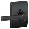 SCHLAGE F170BRW716CEN F170 BRW 716 CEN Century Collection Broadway Decorative Trim Lever, Aged Bronze
