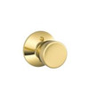 SCHLAGE F170BEL605  Bell Dummy Knob, Bright Brass