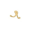IVES 582A3 Aluminum Coat Hook, Double Prong-1-3/32" Projection, 1-3/16"W x