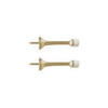 IVES 61A92 Aluminum Door Stop, Screw-In Wall Stop, Wall Mount, 4" Projection,