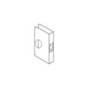 Don-Jo CW55S 55-CW 22 Gauge Stainless Steel Mortise Lock Wrap-Around Plate, Satin Stainless Steel Finish, 6-1/2" Width x 9" Height
