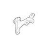 Don-Jo 130619 130 Cast Aluminum Handrail Bracket, Clear Coated Satin Nickel Plated, 2-13/16" x 1-1/2" Base (Pack of 10).