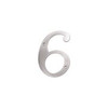 Deltana RN6-6U10B  Solid Brass 6-Inch House Number 6 Board by Top Notch Distributors, Inc. (Home Improvement)