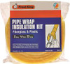 THERMWELL 16525 Frost King Fiberglass Pipe Wrap Kits, 3"x1/2"x25'
