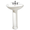 American Standard 236.111.020 0 Cadet Pedestal Top and Leg with Center Hole Only, White