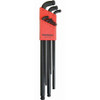 Bondhus BND67099 Stubby Double Ball End L-Wrench Set with ProGuard Finish and Extra Long Arm, 9 Piece.