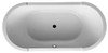 Duravit D700012000000090  Oval bathtub Starck 74 3/4" x 35 1/2", white, freestanding, US-version