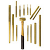 Mayhew MAY61369 Tools Master Brass Punch and Chisel Set, 15-Piece