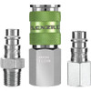 Legacy Manufacturing LEGA53452FZ Flexzilla Pro High Flow Coupler & Plug Kit, 3 Piece - 1/4 in. NPT