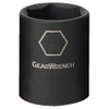 GearWrench KDT84529N 1/2" Drive 6 Point Standard Impact Metric Socket 17mm, Black