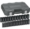 GearWrench KDT84935N 29 Pc. 1/2" Drive 6 Point Deep Impact Metric Socket Set -