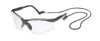 Gateway Safety GWS16GB80 Safety Glasses, Scorpion, Clear Lens, Black Frame, Adjustable Length Temples, Safety Retainer