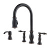 Pfister F-531-4HNY  Hanover 2Handle PullDown Kitchen Faucet Tuscan Bronze