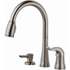 Delta D16970SSSDDST Kate Single Handle Pull-Down Kitchen Faucet With Soap Dispenser Stainless 16970SSSDDST