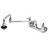T&S Brass TB0597LF20 8-Inch Wall Mount Mixing Fct, 18-Inch Djn 2.0 GPM Flow Control Cartridges