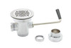 T&S Brass TB3942XS Waste Drain Valve, Short Twist Handle, 3-Inch X 2-Inch