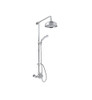 Rohl 118576 Arcana Exposed Thermostatic Shower System Complete with Therm Valve with Volume Control Riser Diverter Handshower Hose Showerhead, Tuscan Brass