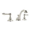 Rohl A1408LMPN-2 Rohl Italian Bath Viaggio Widespread Lavatory Faucet In Polished Nickel With Metal
