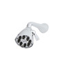 Rohl BI00059MB Bossini 3 5/8" Diameter Calliano Showerhead 8 Jet With Adjustable Spray 1/2"F Inlet