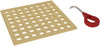Rohl 114152 SPECIAL ORDER ONLY NON-CANCELABLE AND NON-RETURNABLE DECORATIVE SHOWER DRAIN MATRIX 5^ DECORATIVE DRAIN COVER IN UNLACQUERED BRASS WITH COVER OPENING TOOL