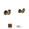 Rohl U.6381EB Perrin & Rowe Wall Unions In English Bronze For Exposed Mixers