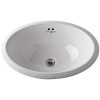 Rohl U.2525WH Perrin & Rowe Oval Undermount Lavatory Sink In White Vitreous China