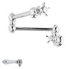 Rohl A1451LMAPC-2 Rohl Italian Kitchen Wall Mounted Swing Arm Fold Away Pot Filler In Polished Chrome