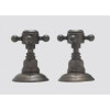 Rohl 117170 Ba700X-Apc Country Bath Pair of 3/4" Hot and Cold Sidevalves Only In Inca Brass with Porcelain Levers