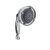 Rohl 105696 Three Function Five Jet Straight Classic Handshower with All Metal Brass Handle with Flow Restrictor in Polished Chrome