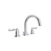 Rohl 105230 Perrin & Rowe Transitional J Spout Widespread Lavatory Faucet with Metal Lever Handles, Polished Chrome