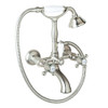 Rohl A1401XMPN Rohl Italian Bath Exposed Wall Mounted Tub Shower Mixer In Polished Nickel With