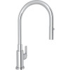 Rohl A3430LMAPC-2 Rohl Lombardia Kitchen Single Lever Single Hole Pulldown Kitchen Faucet With Metal