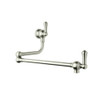 Rohl 107430 Perrin and Rowe Country Wall Mounted Swing Arm Pot Filler with Lever Handles in Polished Nickel