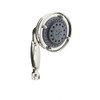 Rohl 105595 Three Function Five Jet Straight Classic Handshower with All Metal Brass Handle and Flow Restrictor, Polished Nickel