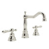Rohl AC107LM-PN-2 Cisal Arcana Widespread Traditional Italian Spout Lavatory Faucet In Polished