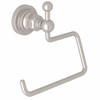 Rohl A1492LISTN Rohl San Giovanni Bath Wall Mounted Hook Or Open Single Toilet Paper Tp Holder In