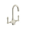 Rohl A1667LMPN-2 Rohl Italian Kitchen San Julio Single Hole Dual Handle Bar/Food Prep Mixer Faucet