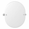 Rohl 112027 PERRIN & ROWE HOLBORN WALL MOUNTED 24 1/2^ X 20^ WALL MOUNTED OVAL MIRROR IN POLISHED CHROME