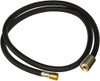 Rohl 113990 Perrin & Rowe Sidespray Black Nylon 47" Hose Only with Rinse Hose Ferrule to U.4710U.4702 U.4707 U.4718X U.4719L U.4735X U.4736L & U.4746, Satin Nickel