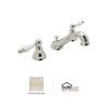 Rohl AC102OP-PN-2 Rohl Arcana Widespread Lavatory Faucet In Polished Nickel With Ornate White