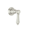 Rohl 118570 Country Bath Trim Package Only No Rough to Volume Control with Metal Lever, Polished Nickel