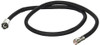 Rohl 113983 Perrin and Rowe Side Spray Black Nylon 47 Hose Only with Rinse Hose Ferrule in Polished Nickel to U.4710U.4702 U.4707 U.4718X U.4719L U.4735X U.4736L