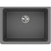 Elkay EELGU2522GS0  Quartz Classic 25" x 18.5" x 9.5" Single Bowl Undermount Kitchen Sink, Greystone