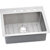 Elkay EECTSR25229TBG3 Crosstown 18 Gauge Stainless Steel 25' X 22' X 9' Single Bowl Dual Mount Kitchen Sink Kit.