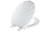 Bemis B22ECA000 MAYFAIR Round Enameled Wood Shell Design Toilet Seat in White with STA-TITE Seat Fastening System and Easy-Clean & Change Hinge