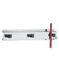 Bobrick 223x24  304 Stainless Steel Mop and Broom Holder, Holds 3 Mops, Satin Finish, 24" Length x 5" Height