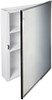 Bobrick 297  Steel Surface-Mounted Medicine Cabinet, Baked White Enamel Finish, 3-3/4" Depth, 2 Shelves