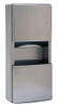 Bobrick 43699  ConturaSeries 304 Stainless Steel Surface Mounted Paper Towel Dispenser and Waste Receptacle, Satin Finish, 3 Gallon Capacity, 12-7/8" Width x 28-1/8" Height