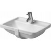 Duravit 302490000 Vanity basin 19 1/2" Starck 3, undercounter model white White Alpin