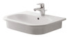 Duravit 337540000 Vanity basin 21 1/4" D-Code white, countertop model,w.of,w.tp,1 th White Alpin